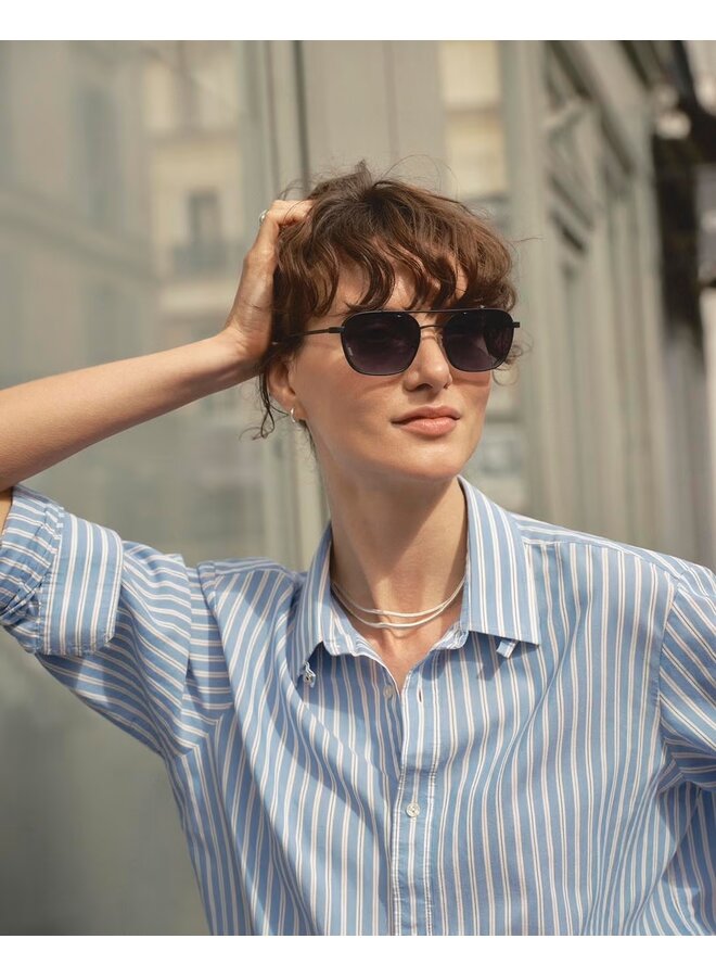 SUN CRUISE Black Grey Shading lenses