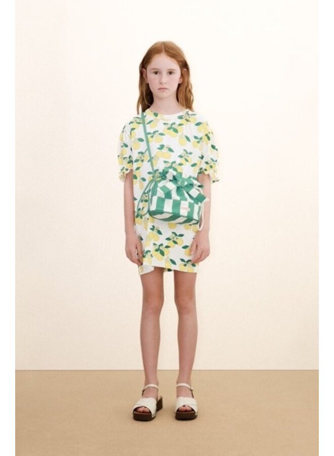 Oranges Puff Sleeve Dress