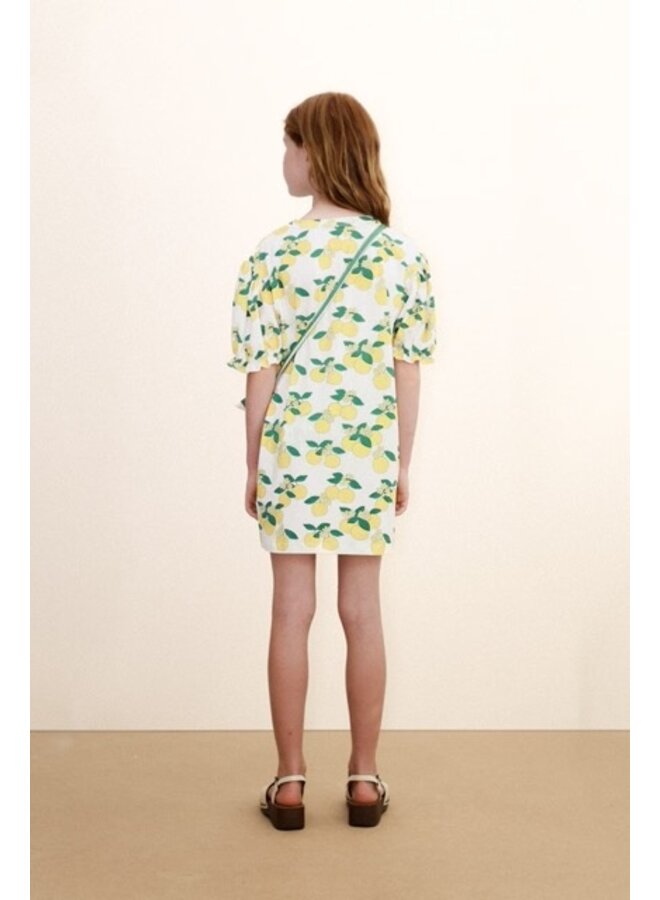 Oranges Puff Sleeve Dress