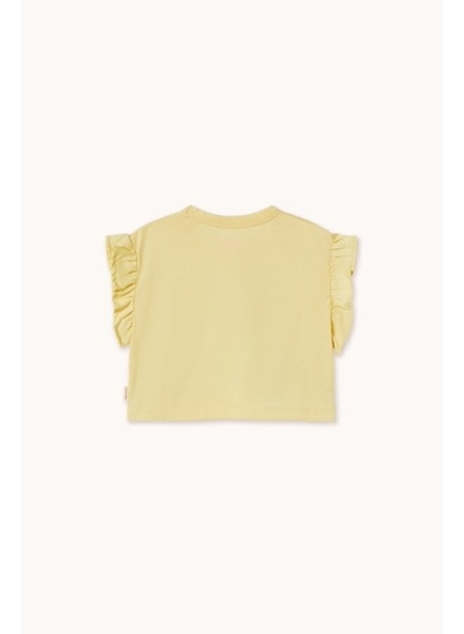 Yellow Flowers Graphic Crop Tee