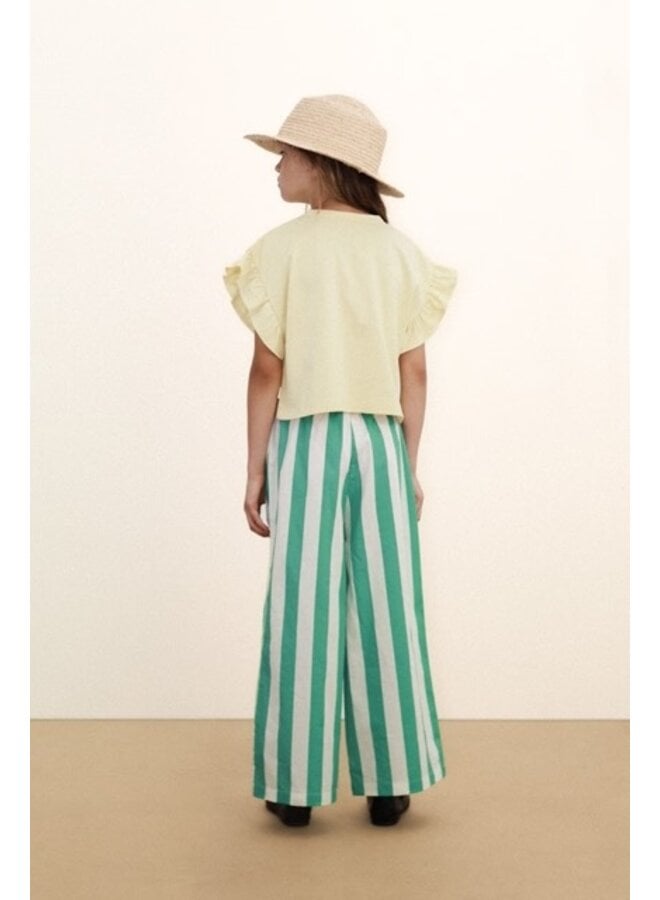 Yellow Flowers Graphic Crop Tee