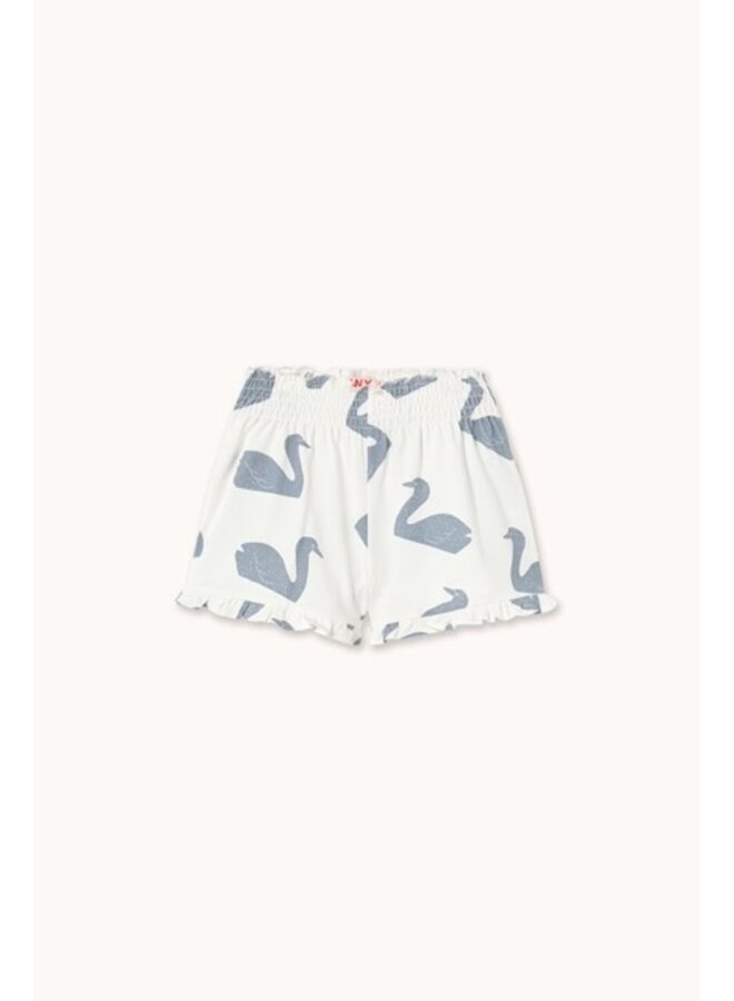 Big Swans Knitted Smocked Shorts