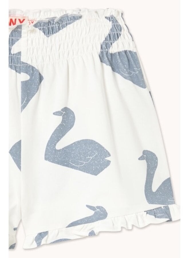 Big Swans Knitted Smocked Shorts