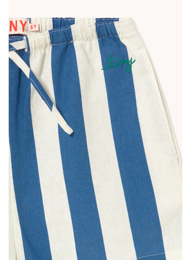 Light Navy Stripes Shorts