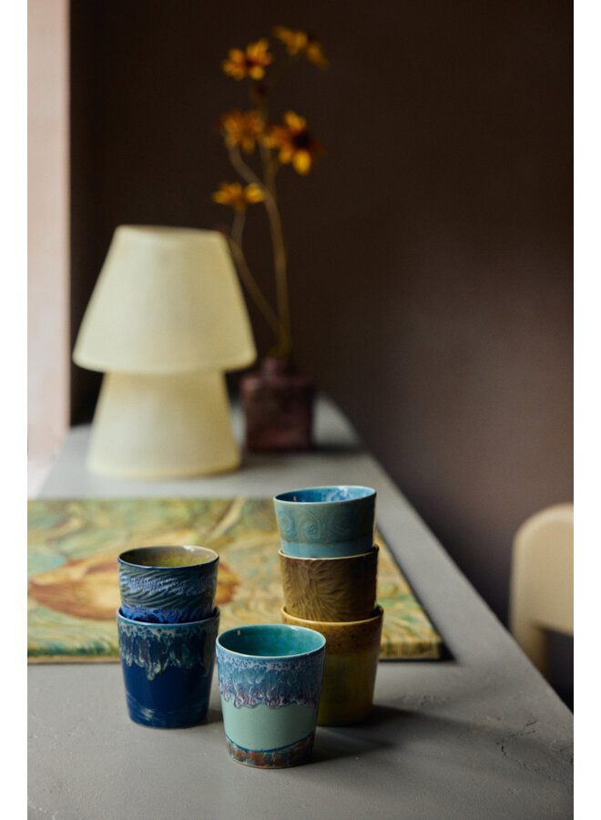 70s ceramics coffee mugs - Van Gogh, self portrait (set of 2)