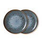 70s Ceramics Side Plates - mineral