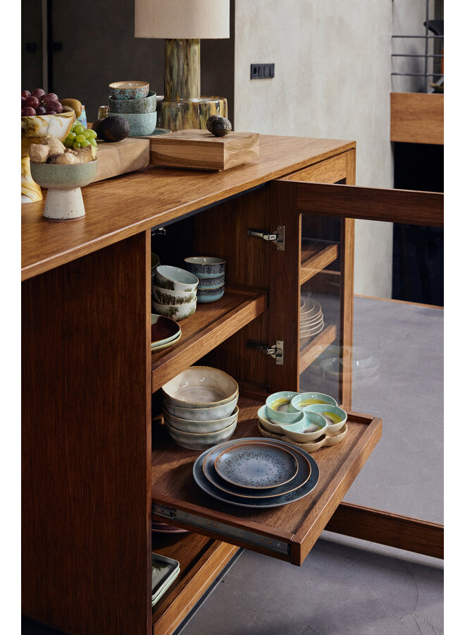 70s Ceramics Side Plates - mineral