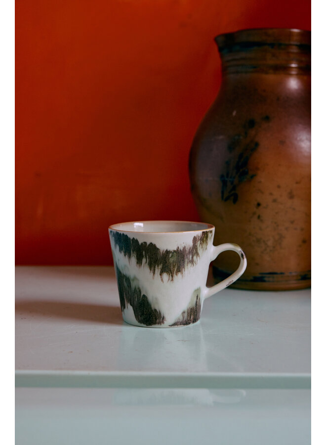 70s ceramics Cappuccino Mug - tide