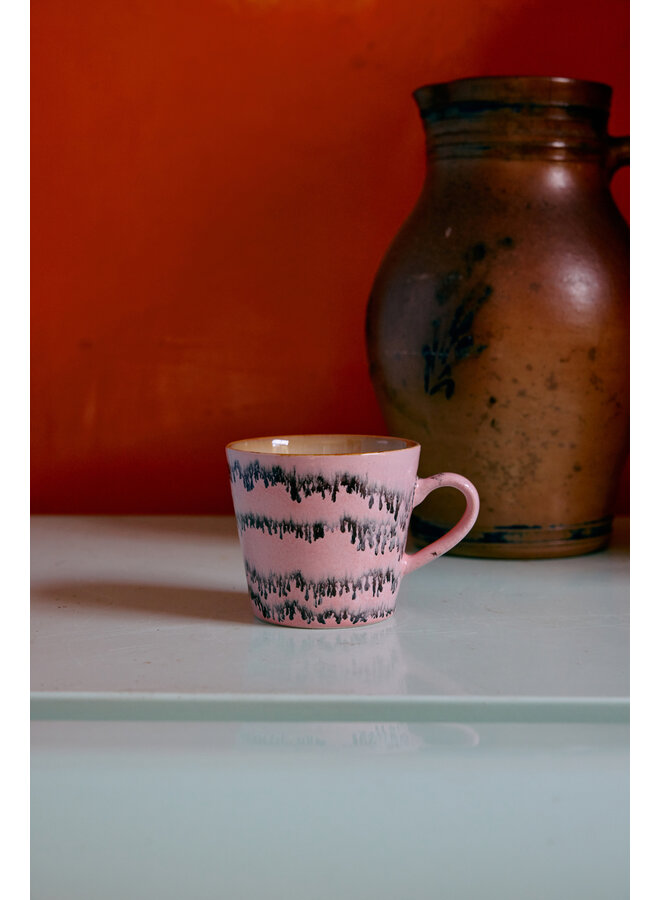 70s ceramics Cappuccino Mug - bubble