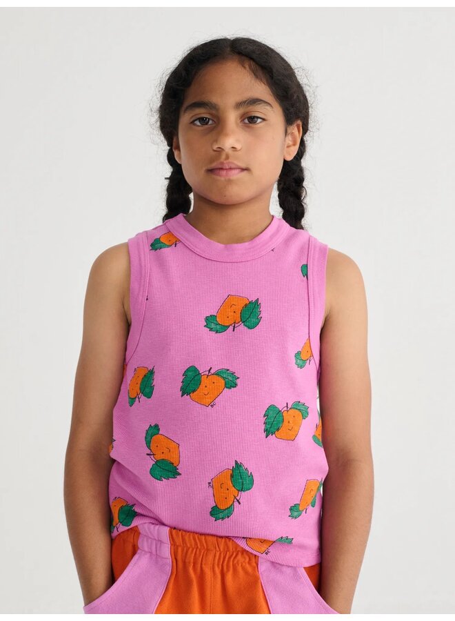 Tangerine all over tank top