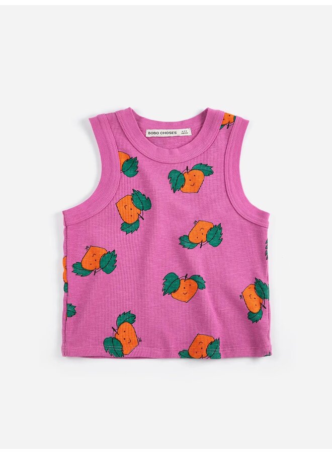 Tangerine all over tank top