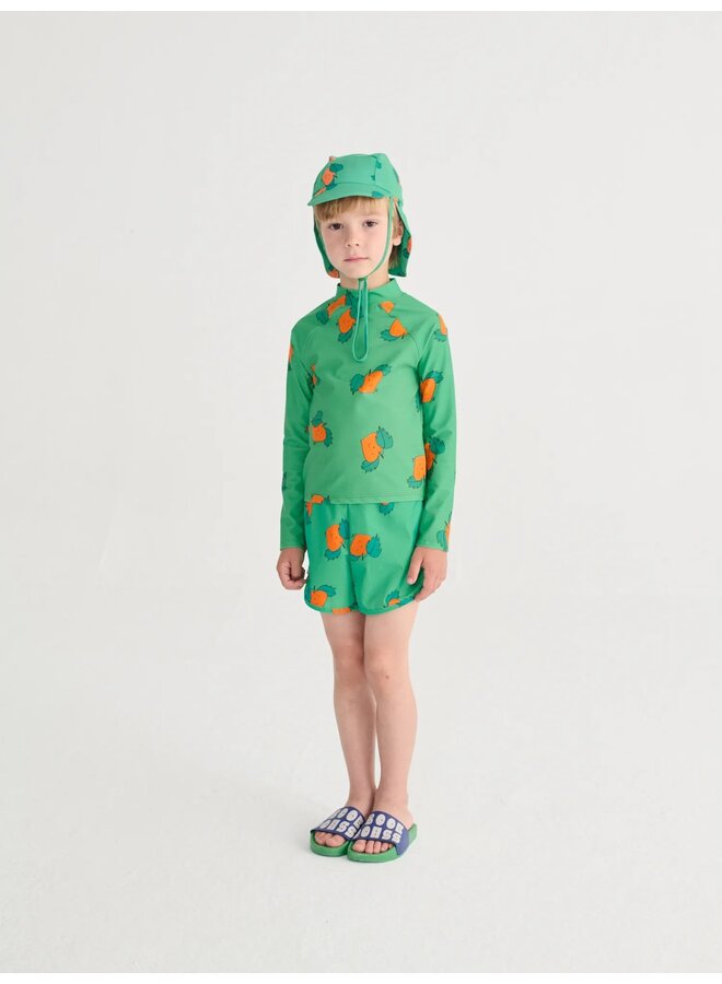 Curious Turnip all over Swim Trunks