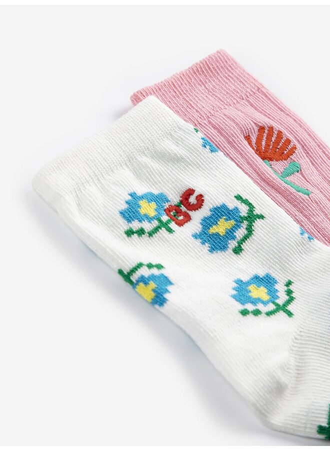 Flower Short Socks Packs