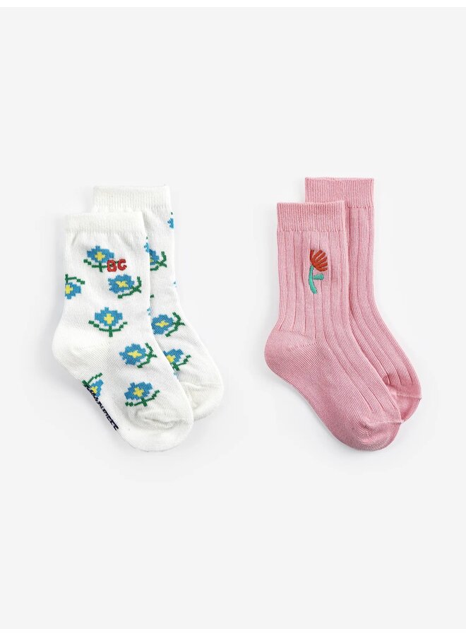 Flower Short Socks Packs