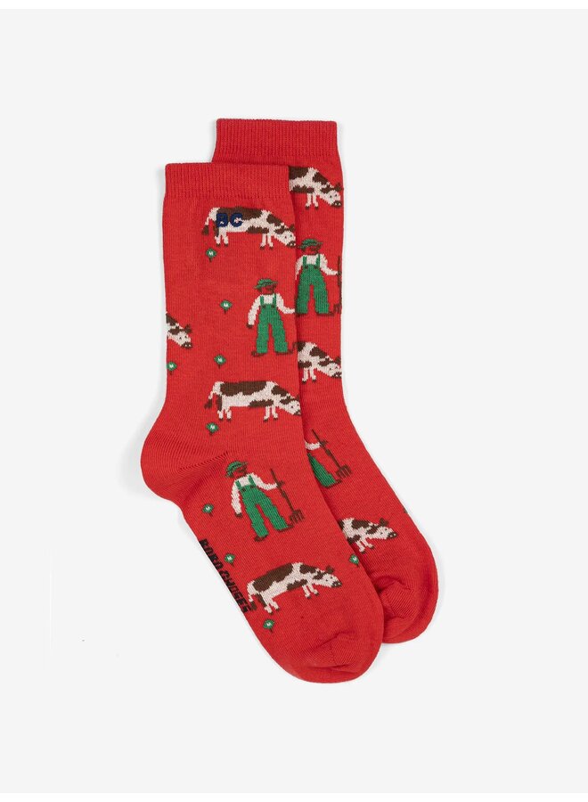 Farm Adventure all over long Socks