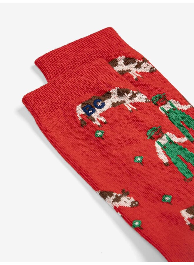 Farm Adventure all over long Socks