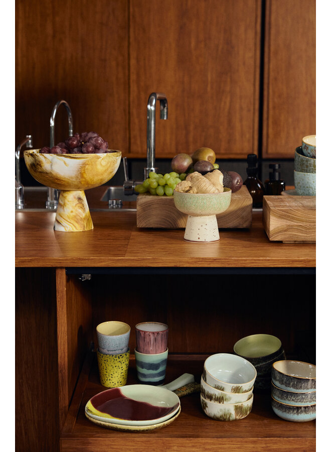 70s ceramics coffee mug - Artistic set van 4