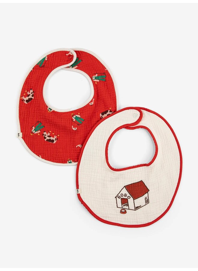 Adventure Farm bib set x2