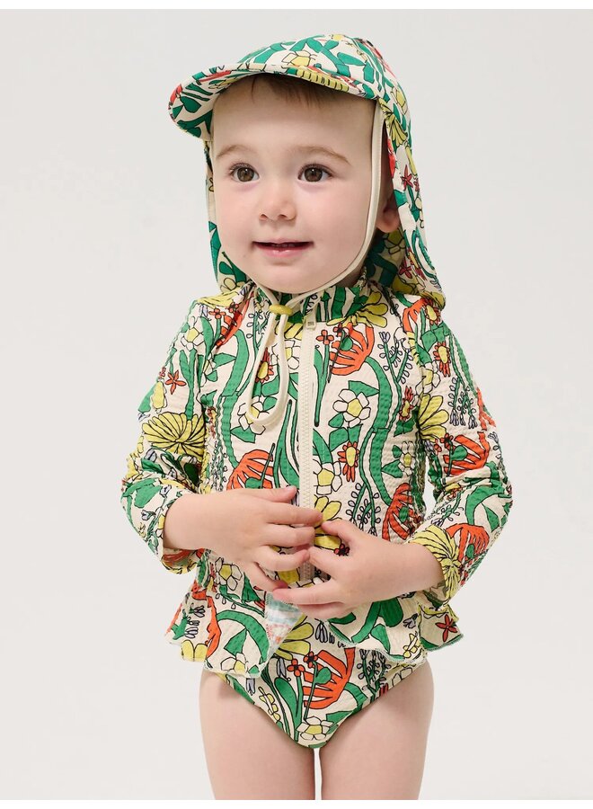 Color herbalist all over swim cap