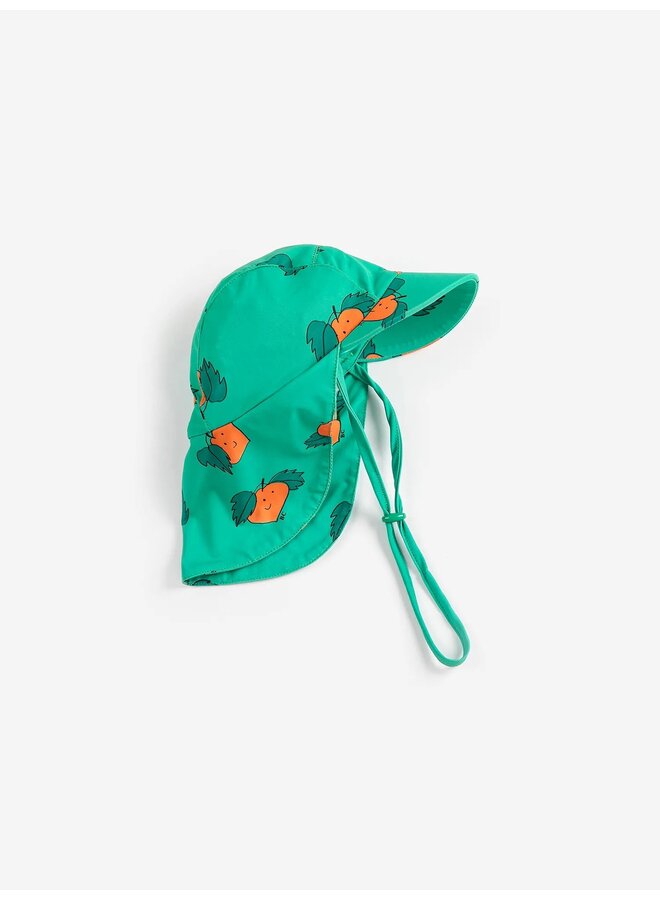 Tangerine all over swim Cap
