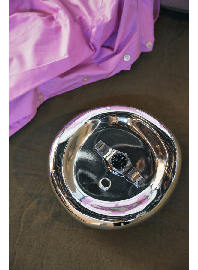 Gleam Glass bowl chrome