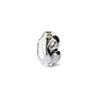 Gleam glass small Vase - chrome