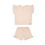 Strand Playsuit  Set Sunset Grid - Muslin