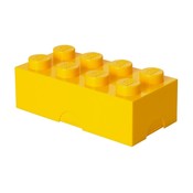 Lunchbox LEGO brick 8 geel