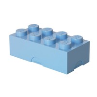 Lunchbox LEGO brick 8 lichtblauw