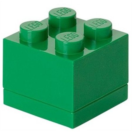 LEGO License LEGO Opbergbox: mini brick 4 limegroen