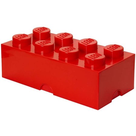 LEGO License LEGO Opbergbox: Brick 8 (12 ltr) - rood