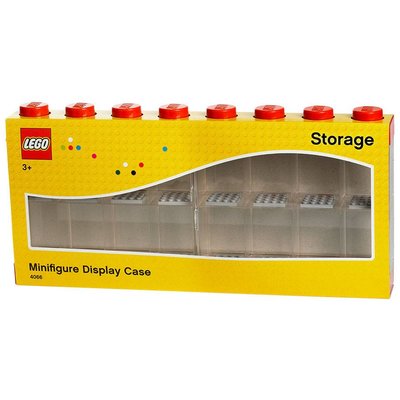 LEGO License Opbergbox Lego: minifigs rood 16-delig