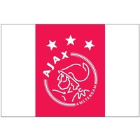Vlag ajax reus 150x225 cm rood/wit logo