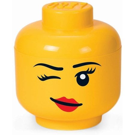 LEGO License Opbergbox LEGO head girl winking large