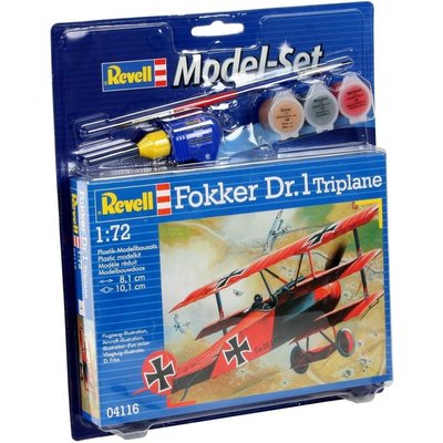 Revell Modelsets Model Set Fokker DR. 1 Triplane Revell: schaal 1:72