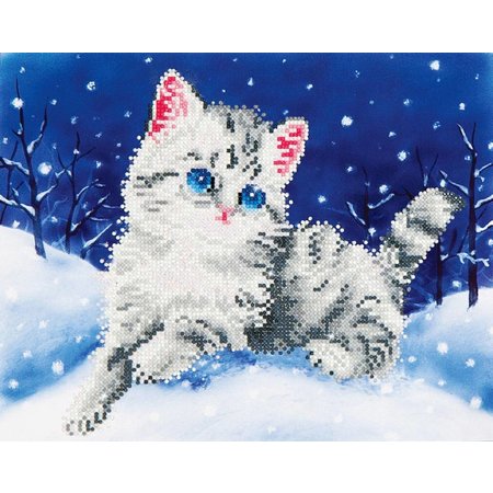 Diamond Dotz Kitten in the Snow Diamond Dotz: 35x27 cm