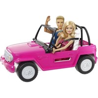 Beach cruiser Barbie met Ken & Barbie