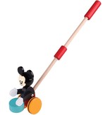 Mickey Mouse Duwstok hout Mickey Mouse met trommel 18+ mnd