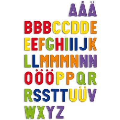 Quercetti Magneetbord Quercetti: hoofdletters ABC 48-delig