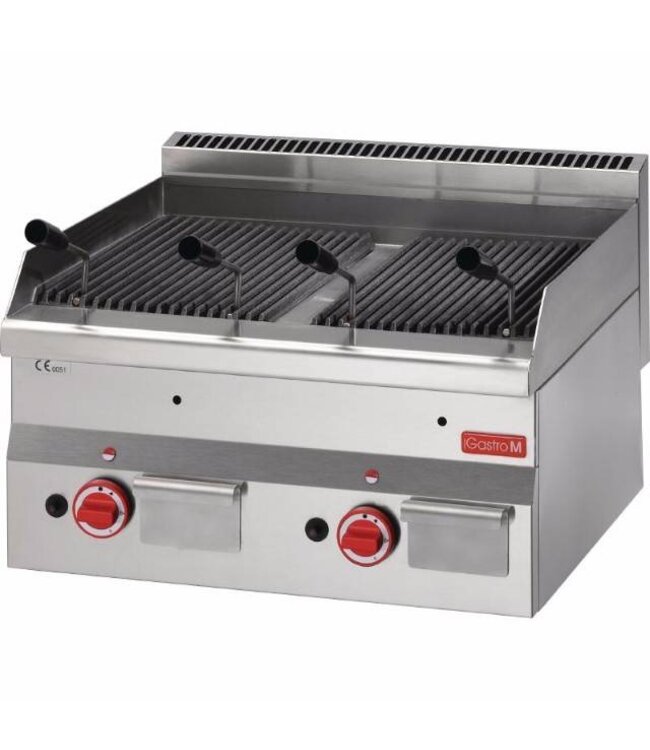 Lavasteengrill Gastro M 600 - 60cm - aardgas