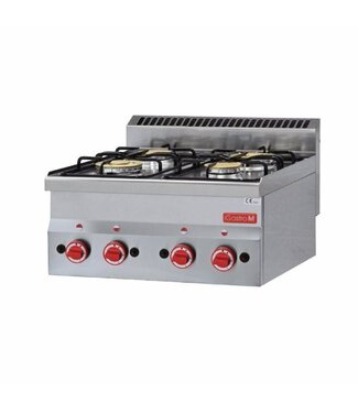 Gastro M Gasfornuis tafelmodel Gastro M 600 - 4 branders - aardgas