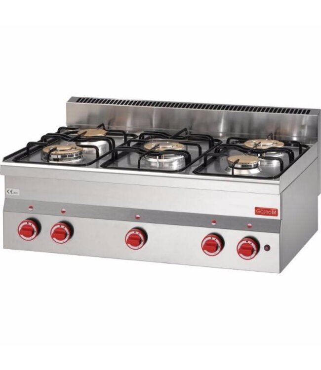 Gastro M Gasfornuis tafelmodel Gastro M 600 - 5 branders - aardgas