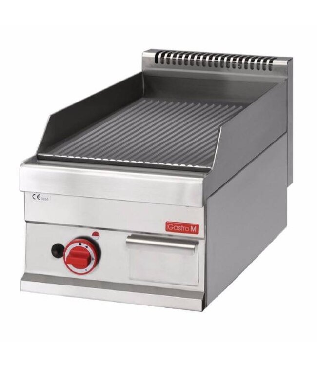 Gastro M Bakplaat gas Gastro M 650 | gegroefd | aardgas | 5,7kW | (H)28x(B)40x(D)65