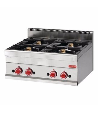 Gastro M Gasfornuis tafelmodel Gastro M 650 - 4 branders - aardgas