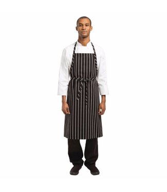 Whites Halterschort Chef - zwart wit