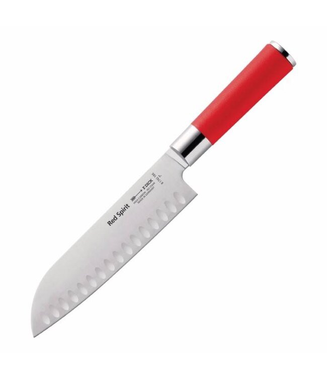 Gegolfd santoku mes  Red Spirit - 18cm