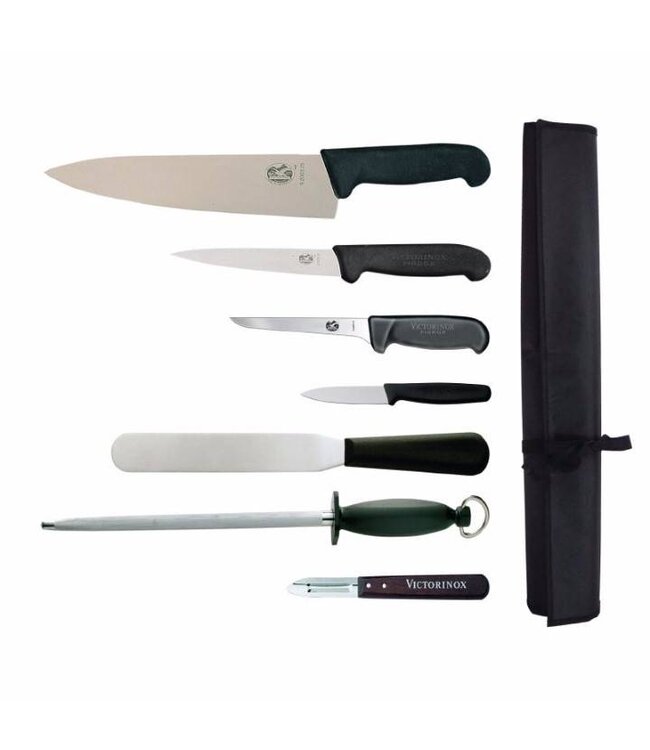 Victorinox Messenset Victorinox - 7 delig met 25cm koksmes