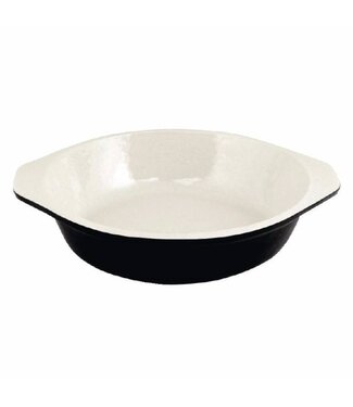 Vogue Ronde gratineerschaal - gietijzer - Ø15cm - zwart