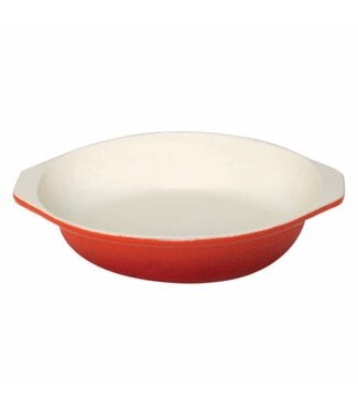 Vogue Ronde gratineerschaal - gietijzer - Ø15cm - oranje