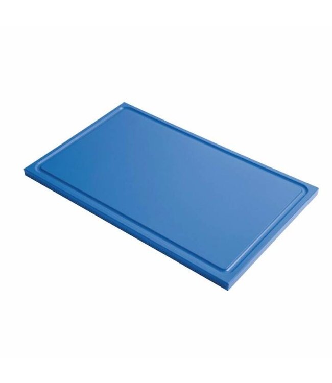 Snijplank Gastro - 1/2GN - blauw - met geul